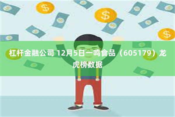 杠杆金融公司 12月5日一鸣食品（605179）龙虎榜数据