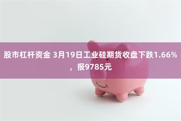 股市杠杆资金 3月19日工业硅期货收盘下跌1.66%，报9785元