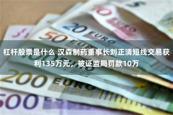 杠杆股票是什么 汉森制药董事长刘正清短线交易获利135万元，被证监局罚款10万